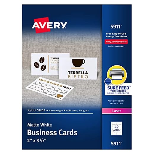 Avery Printable Business Cards Pack
