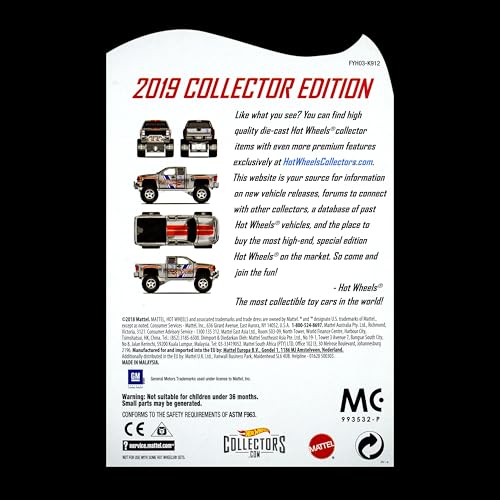 Image of Hot Wheels Collector Edition | Premium Die-Cast Metal Car for Kids & Collectors | Rare One-Time Release Model for Boys | No Restock Limited Edition (Chevy Silverado Off Road (2019)