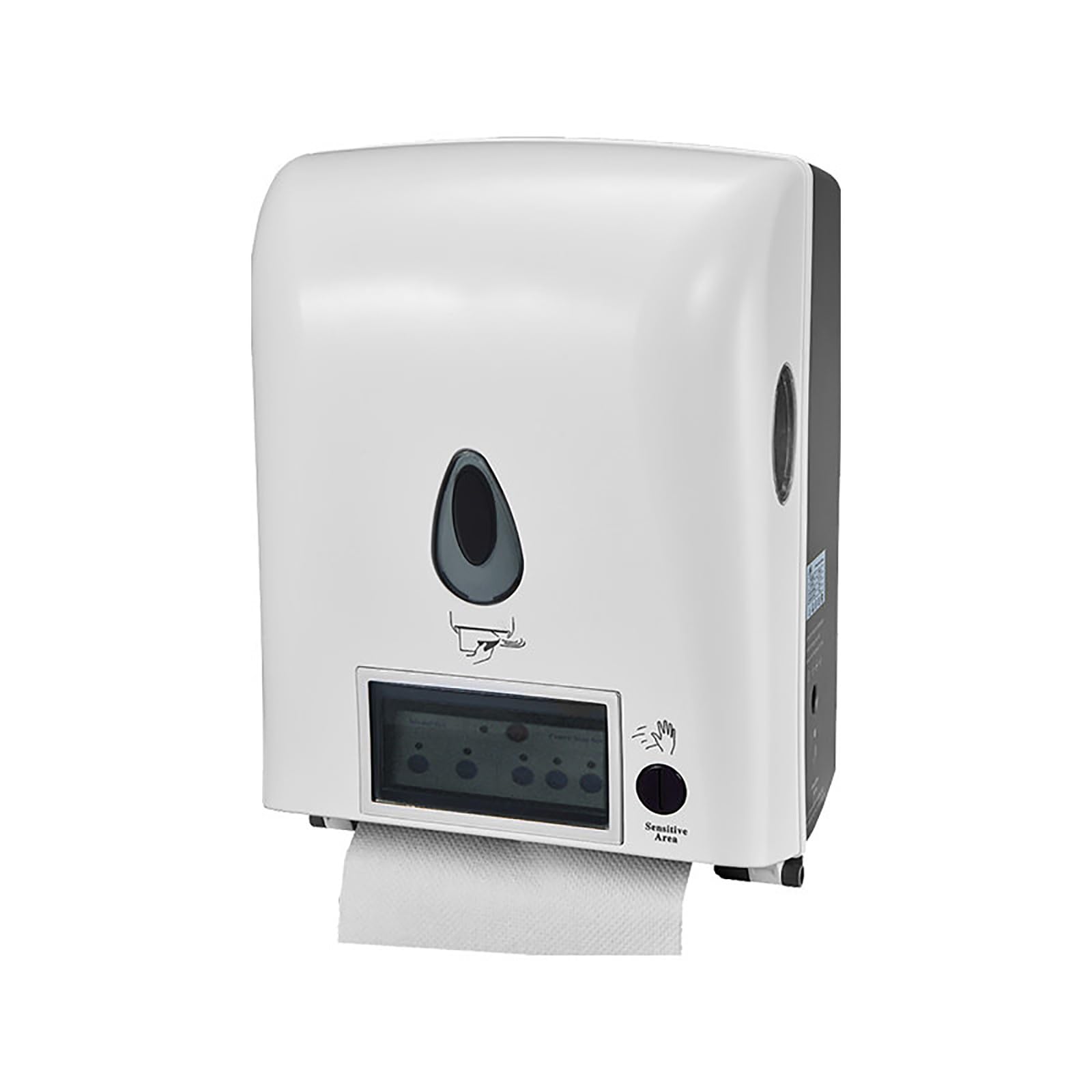 Automático Dispensador de Papel Comercial | Blanco, Montado en la Pared