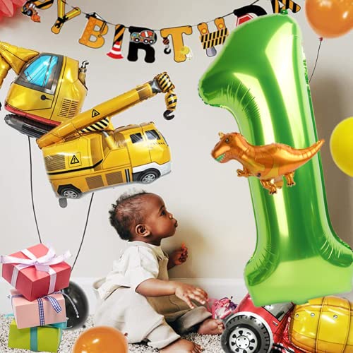 Green Number 0 Balloon 40 Inch & Mini Dinosaur Balloon For Kids Birthday Party Decorations, Number 10 Balloons Dinosaur Birthday Party Supplies, Jungle Safari Wild World Themed Party Decor #TOP2