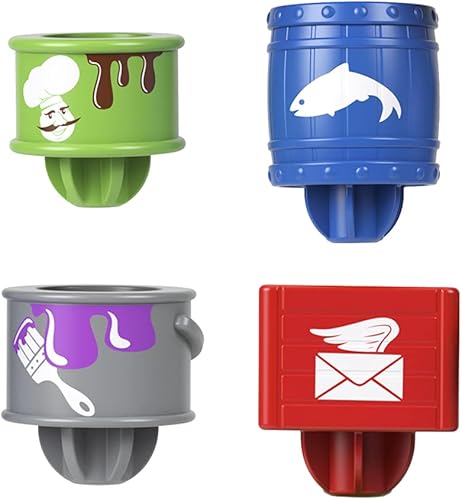 Piezas de repuesto para Thomas and Friends Wobble Cargo Stacker Train Playset - GWX07 Incluye piezas de correo, chocolate, pescado y pintura