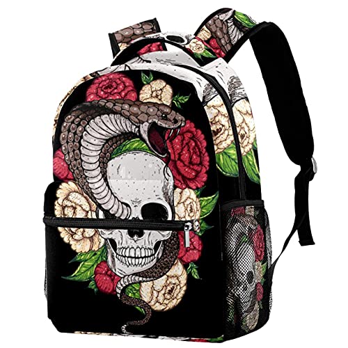 Sac à dos de voyage tête de mort avec porte-bouteille enfant