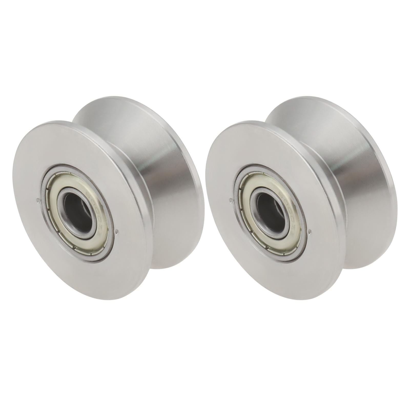 2PCS 48mm Sliding Gate Roller Wheel 10mm Aperture 304 Stainless Steel V Groove Double Bearing Rollers for Lifting Swing Sliding Gate