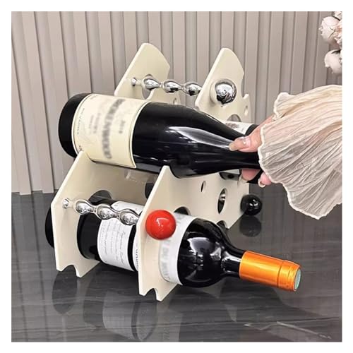 Soporte para botellas de vino de acrílico creativo miniatura 5