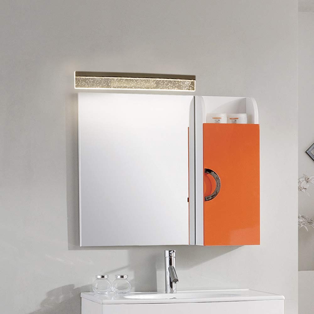 Design Minimalista LED Luce Frontale A Specchio Creativo Metallo Acrilico Lampada Da Specchio Per Bagno Lampada Da Parete Luce Del Display Toeletta Impermeabile E Antiappannamento,80cm3000k