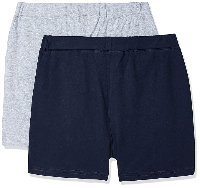 Image of Cloth Theory Premium Cotton Shorts for Girls - Regular Fit Pocket Shorts for Girls Pack of 2