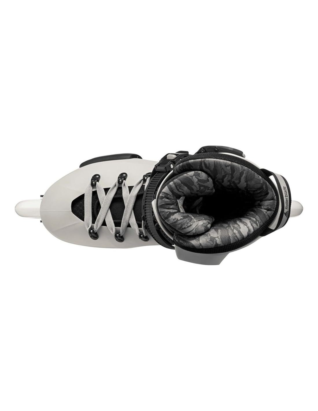 Rollerblade Patines Freeskate Urbanos Twister 90R - Agilidad Extrema y Configuración Rocker 4x90mm - Carcasa Rígida y Guía de Aluminio - White Smoke (Blanco/Negro)