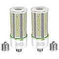 TJBB 2 Pack 100W Led Corn Cob Light Bulb, E26/E39 Base led Bulb (250-400W MH/HPS Replace) Indoor Outdoor Lighting for Garage Warehouse High Bay Parking Lot Wall Pack