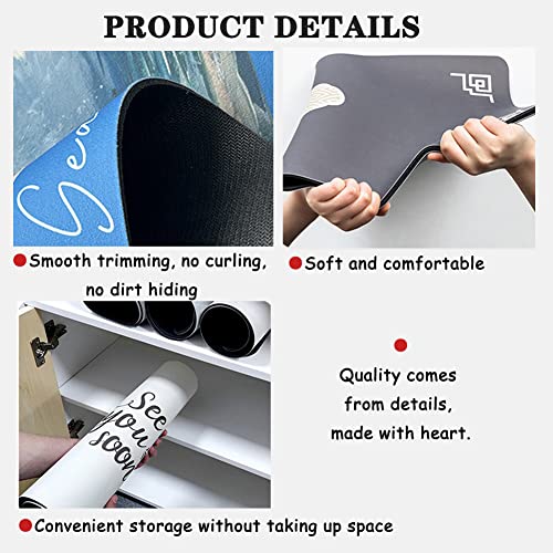 Tapis de bain antidérapant en microfibre grise de qualité supérieure - 6