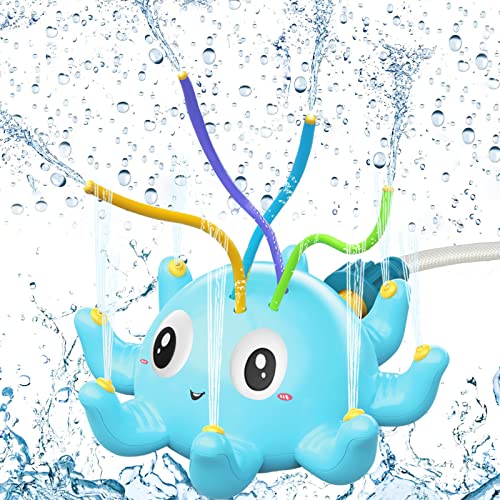 GEEKEO Juguete de Rociador, Aspersor para Niños, Juguete de Agua de Rociadores de Pulpo, Juguete de Agua Aspersores,...