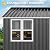DWVO 10' x 8' Outdoor Storage Shed, Waterproof Metal Garden Shed with Windows, Lockable Doors, and Sloped Roof for Patio, Backyard, Lawn, Tool Storage, Bike Shed, Pet Shelter (Gray + White)