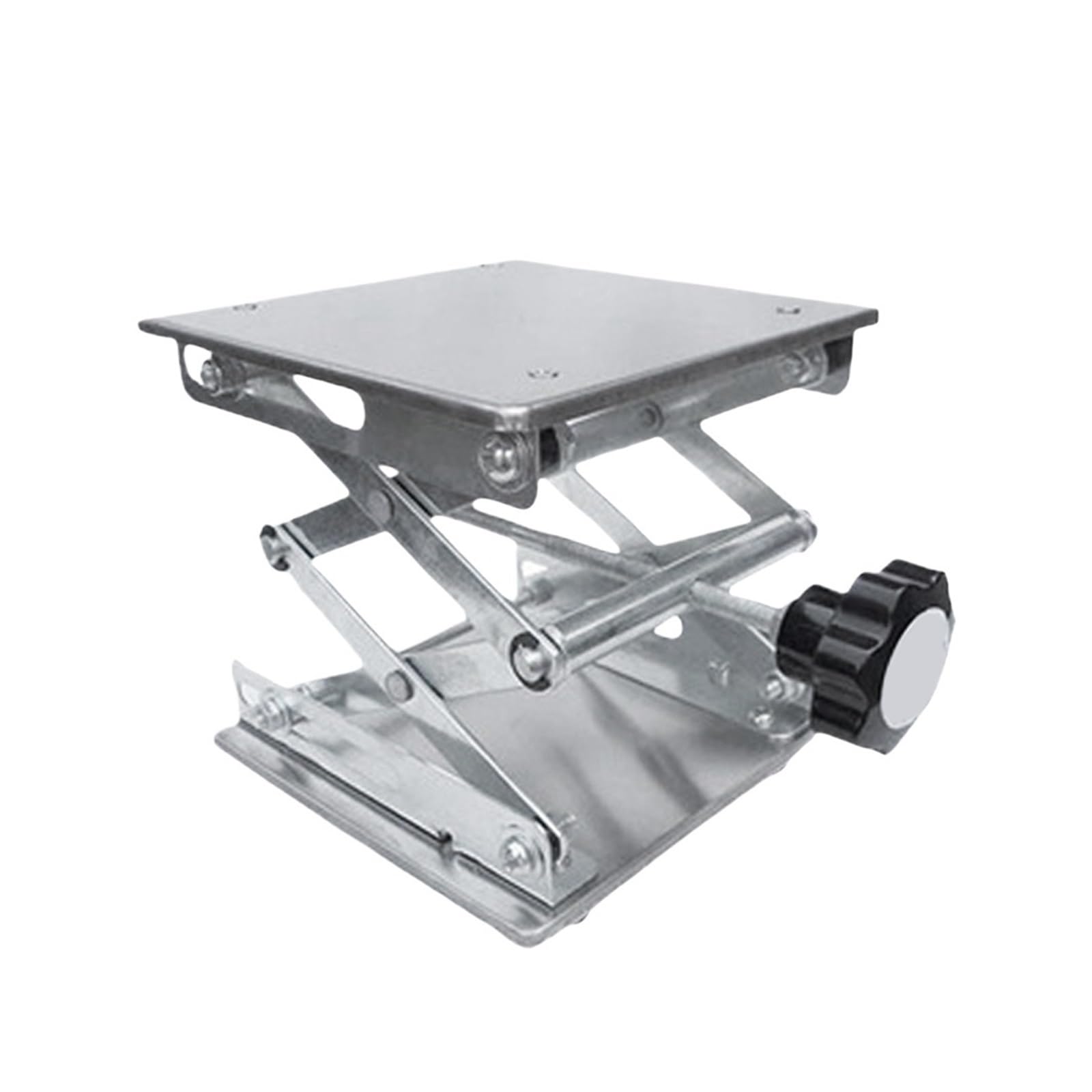 Mini Hubtisch 1 Stück manueller Labortischlift Edelstahl Mini Scissor Jack Korrosionsbeständige Hebeplattform