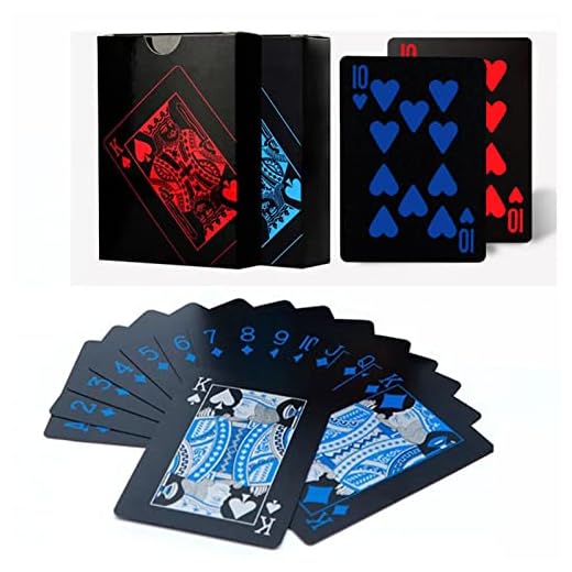 Merytes 2 Deck of Waterproof Poker Cards and Playing Cards with Flexible Plastic PVC and Classic Trick Cards