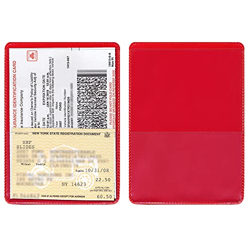 StoreSMART® - Red-Back Auto Insurance & ID Card Holders - 10 Pack - RFS20-R10