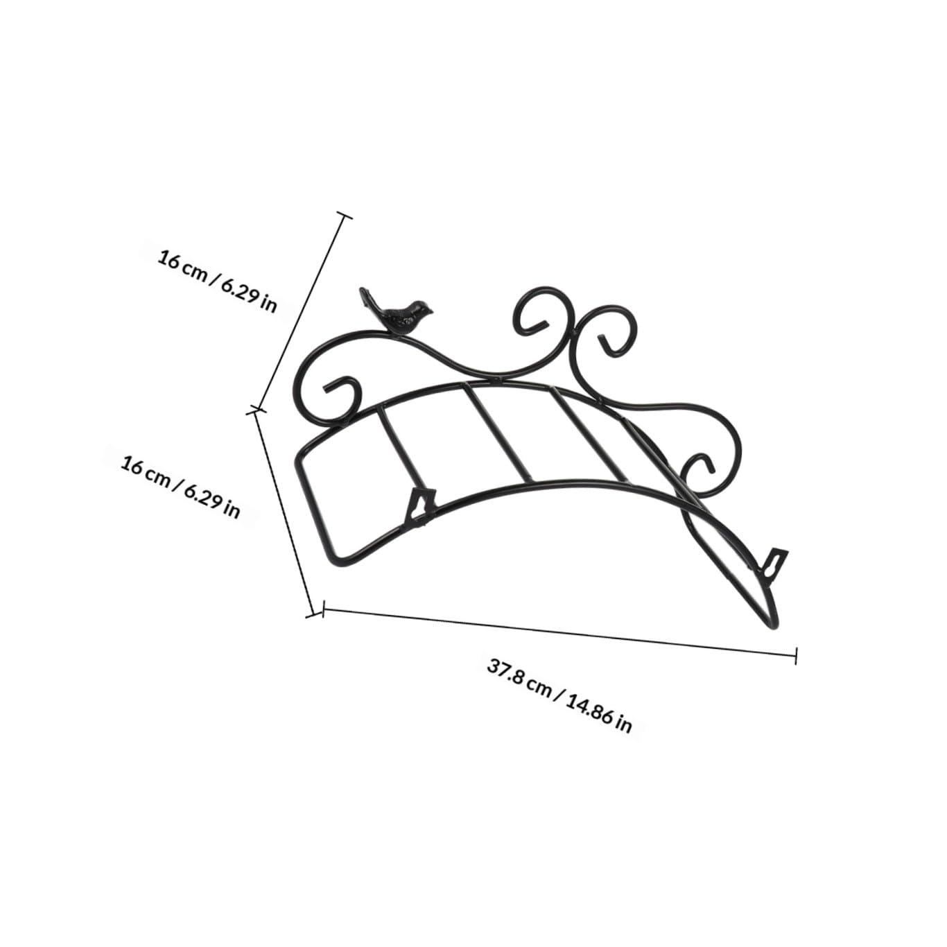 Antiker Gartenschlauchhalter aus Eisen in Schwarz Dekorative Schlauchhalterung zur Wandmontage Kältebeständig und Garten und Innenbereich