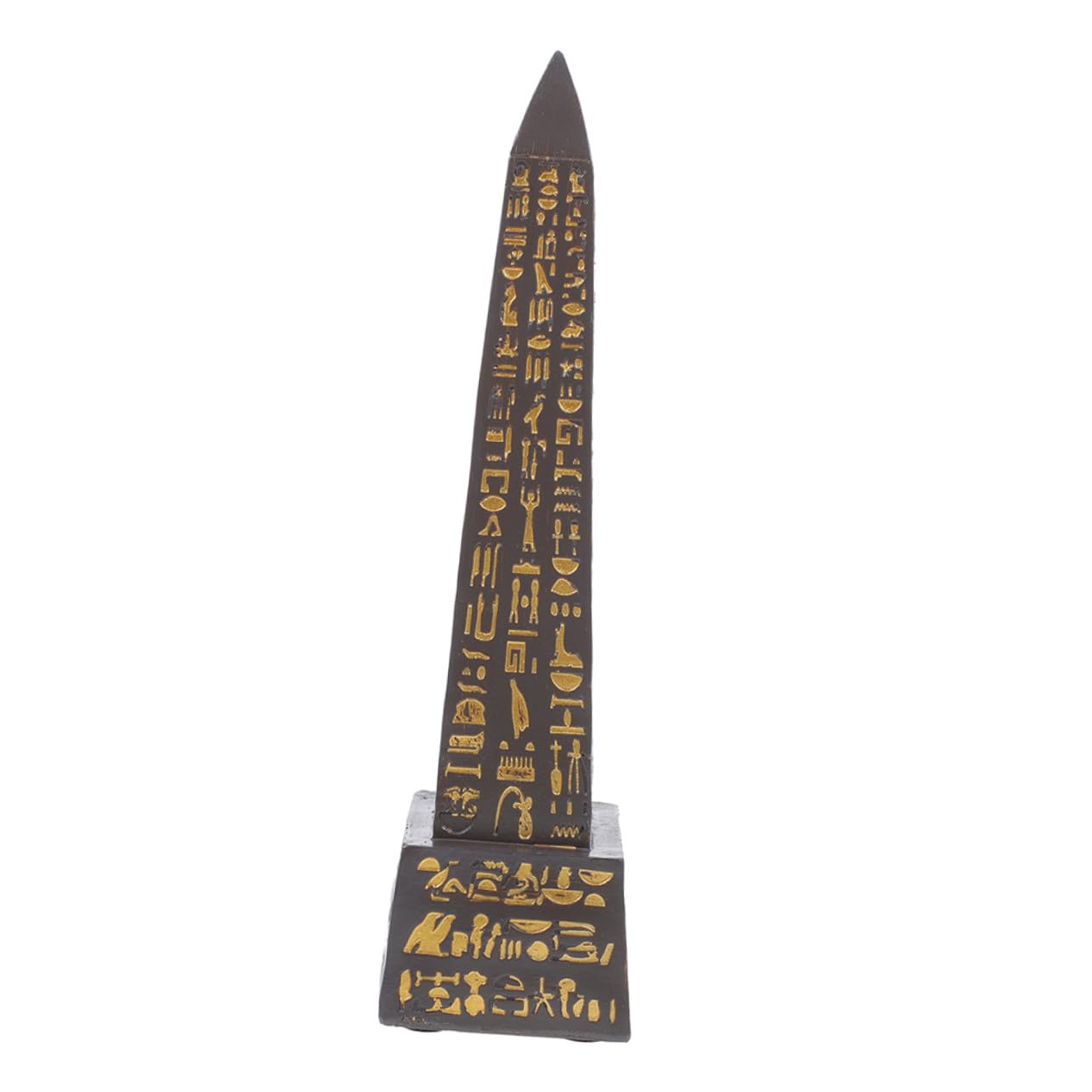 Sculpture d'obélisque égyptien ornement de bureau haut de gamme en résine