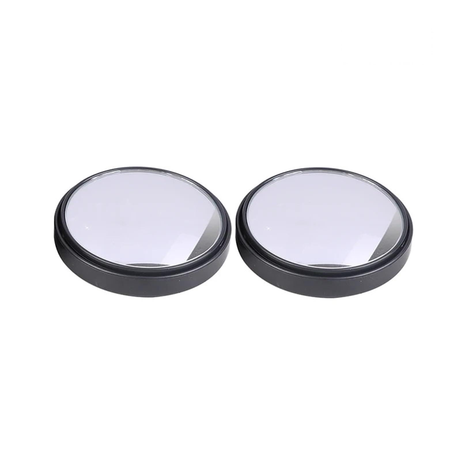 außen Blindspiegel 2PCS 75MM 3R-036 Konvexer Toter-Winkel-Spiegel für Aufkleben mit einstellbarem Weitwinkel für die Fahrzeugsicherheit(Black)
