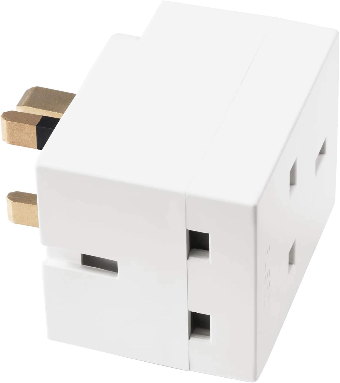 Ikea Koppla - 3-Way Adaptor Plug, Earthed White - UK/UAE Standard