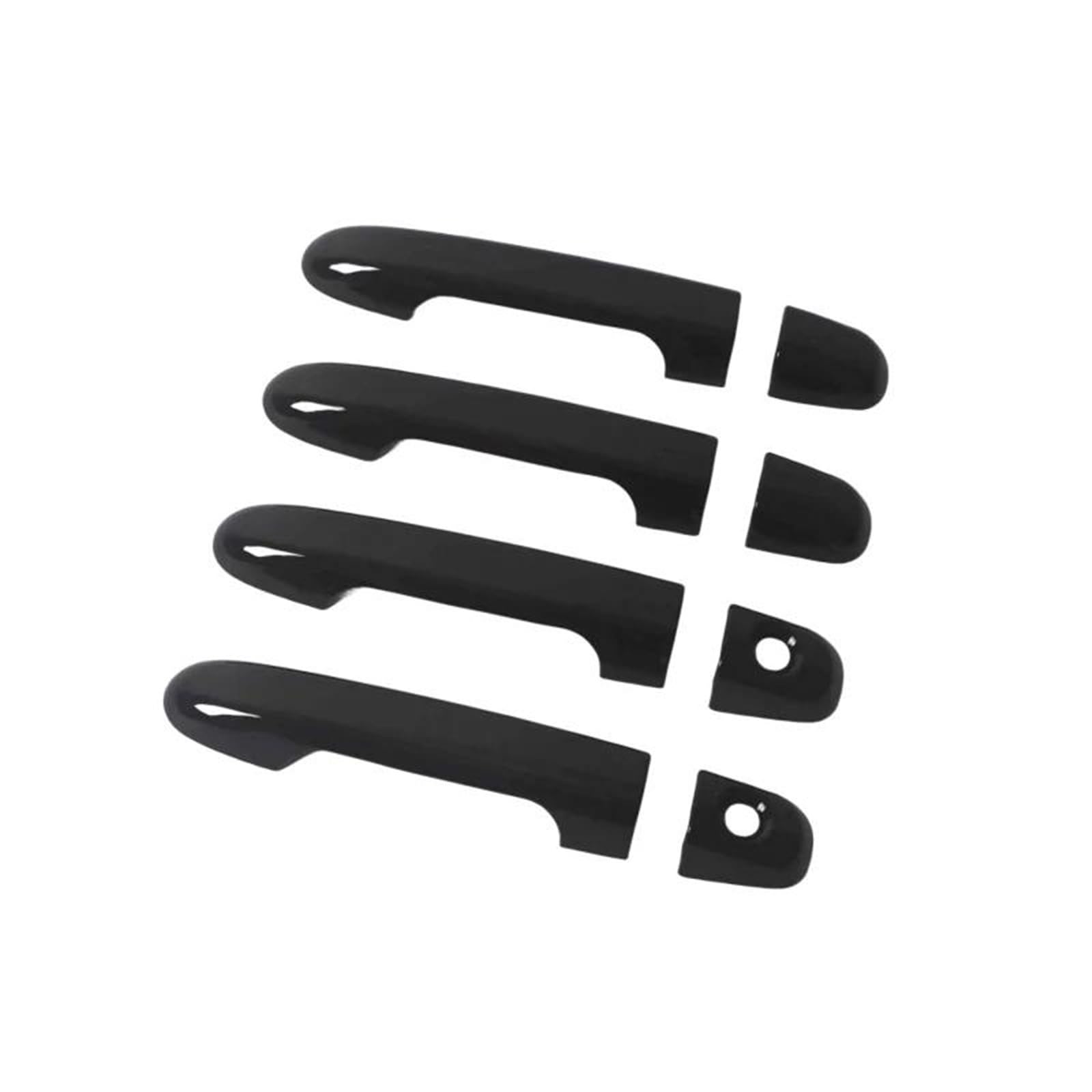 JTWMTY Glossy Black Chrome Carbon Fiber Car Door Handle Cover Trim for Kia for Forte for Cerato 2009-2013 Overlay Stickers(Style 1)