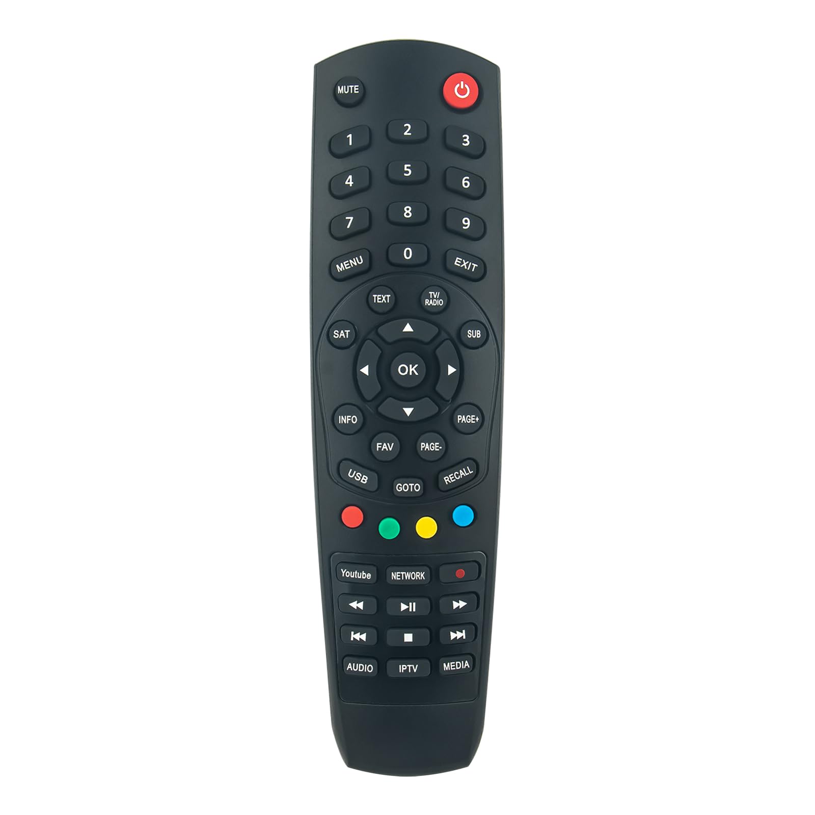 VINABTY Telecomando Universale A Infrarossi Per Ricevitori Satellitari Maxytec, AX, Mut@nt HD60