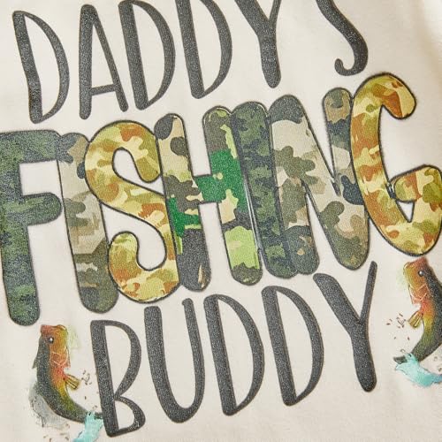 Image of Amnnchya Newborn Baby Boy Clothes Fishing Short Sleeve Romper Shirt Tops Pants Summer Spring Outfits Cute Hat Set