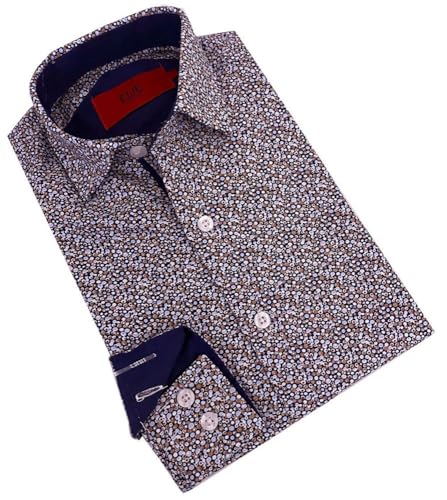 Image of Elieballeh Boys Navy Printed Short Sleeve Shirt | Breathable material