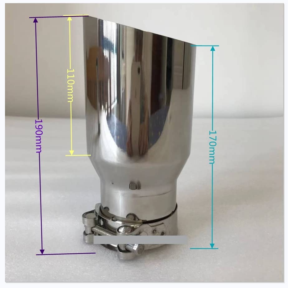 1 Pièces De Voiture Tuyau D'échappement 304 Tuyau En Acier Inoxydable Réducteur Taille Manchon De Silencieux Général