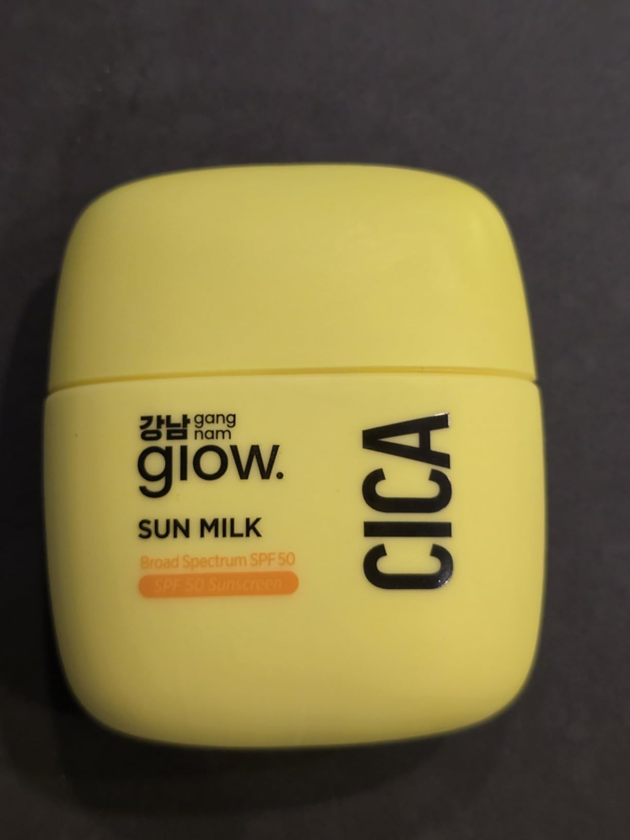 GANGNAM glow CICA SUN MILK, Moisturizer with SPF 50, Invisible Broad Spectrum Sunscreen for Face, No White Cast, Sun Protection with Cica and Niacinamide, Glow Natural Korean Sunscreen 1.69 fl.oz