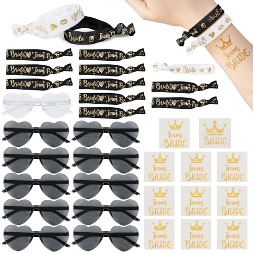 LACGO 33pcs Hen Party Accessories, Hen Do Accessories, Hen Party Decorations with Bride Team Wristband