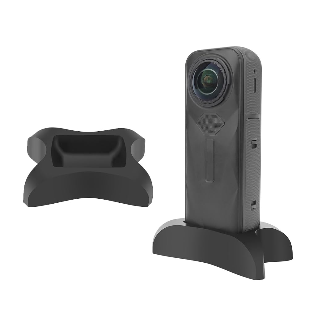 Silikonowa podstawa do Insta360 X5, antypoślizgowy stojak na biurko panoramiczny aparat stabilny wspornik ładowania Anti-Shoc stały wspornik akcesoria do aparatu