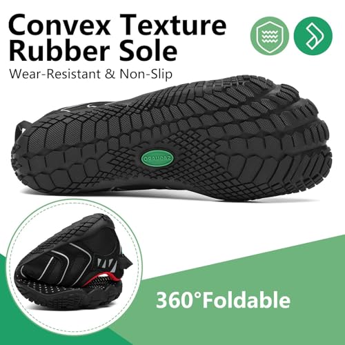 Image of SAGUARO Womens Mens Barefoot Shoes Minimalist Trail Runner Wide Toe Box Zero Drop Outdoor Cross Training Shoe