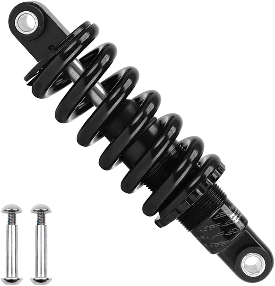 Mountain Bike Rear Shock Absorber 125mm/ 150mm, Rear Coil Spring Suspension 165mm/ 190mm (Color : 165mm/6.5", Size : 1800Lbs)