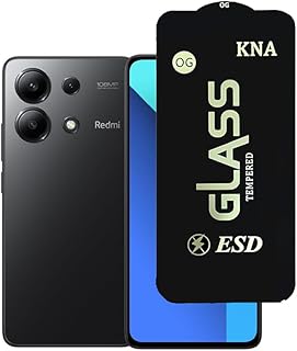 HD Glass Screen Protector Compatible With Redmi Note 13 (4G) / 13 Pro Anti Shock With Black Edges To Protect Phone Screen (A)