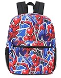 Spiderman Marvel All Over Print Full Size 16' Backpack (All Over Blue)