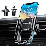 【Unschlagbare Qualität & Umfassende Kompatibilität 】VANMASS konzentriert sich Jahre lang auf Auto & Handy Zubehör, dieser Kfz Handyhalterung ist staatlich von überzeugendem Material verarbeitet, Die Qualität wird in Labor streng kontrolliert. 2021 Upgrade Autohalterung handy für allen Smartphones, wie Apple iPhone 12 Mini, 12 Pro, 11 Pro, Xs XR X 8 7 7s 6 Plus, Samsung S21 S20 S10+ S10 S9+S8 S6 S5, Note 9 8; Huawei Mate 40 20 P30 P20 , LG, Xiaomi, Nokia, Sony, Nexus, und mehr iOS und Android.