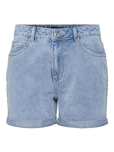 Vero Moda Short pour Femme 10279493, Bleu Jeans Clair, M