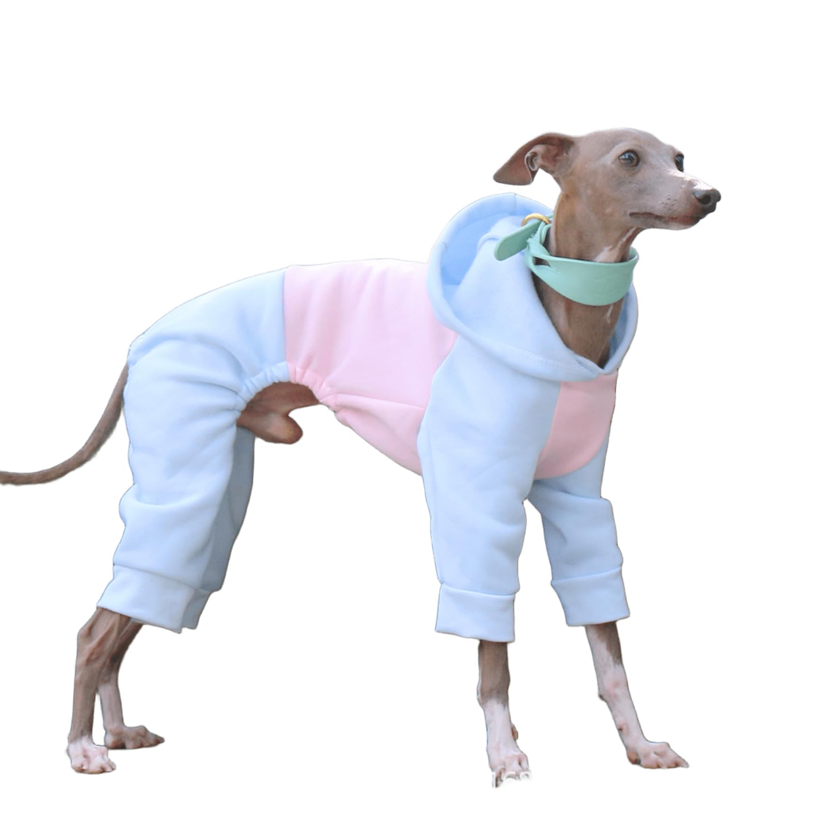 UOSIA Soft Dog Pajamas For Whippet Fashion Four-Legged Lightweight Dog Hoodie Greyhound Onesie Clothes Winter Coat Jumpsuit For Small Medium Large Dogs