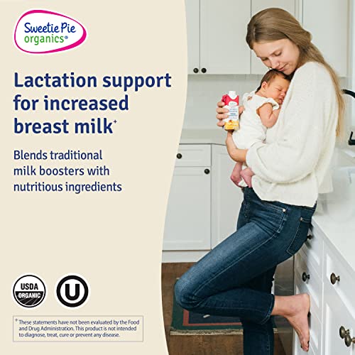 Sweetie Pie Organics Lactation Smoothie, Mango Banana, Support Breast Milk Production for Nursing and Pumping, No Artificial Sweeteners, Flavors, or Dyes - 4 Pack - Thumbnail 3