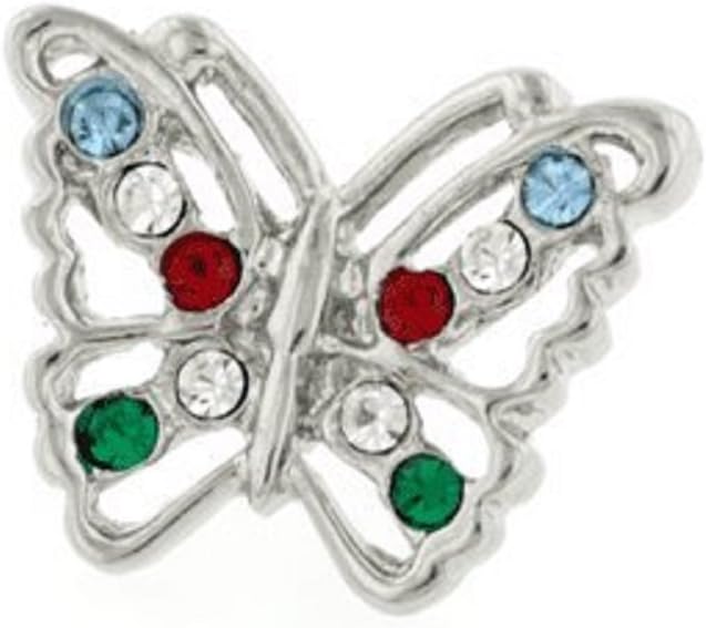 Cufflinks House Crystal Butterfly Tie Tack
