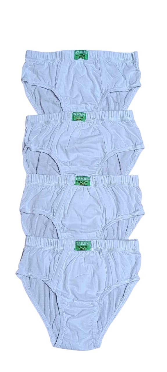 s'embian Lexora 100% Combed Fine Cotton Men's Underwear | Breathable Innerwear|Waistband Good Elastic |Pack of 4 Brief | White | Size 75/80/85/90/95/100-picture-22