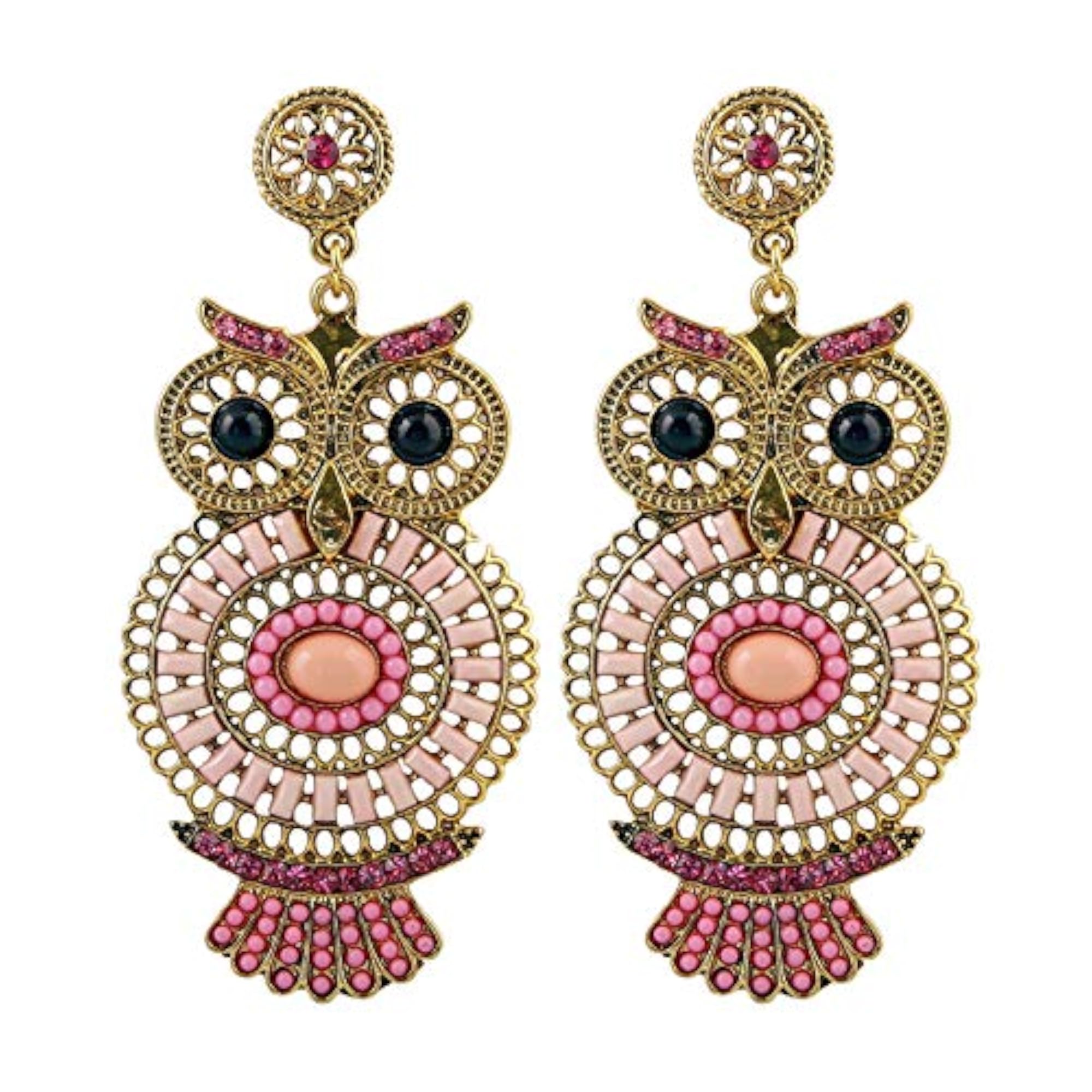 Women's Pearl Golden Long Dangle Earrings for Brides
