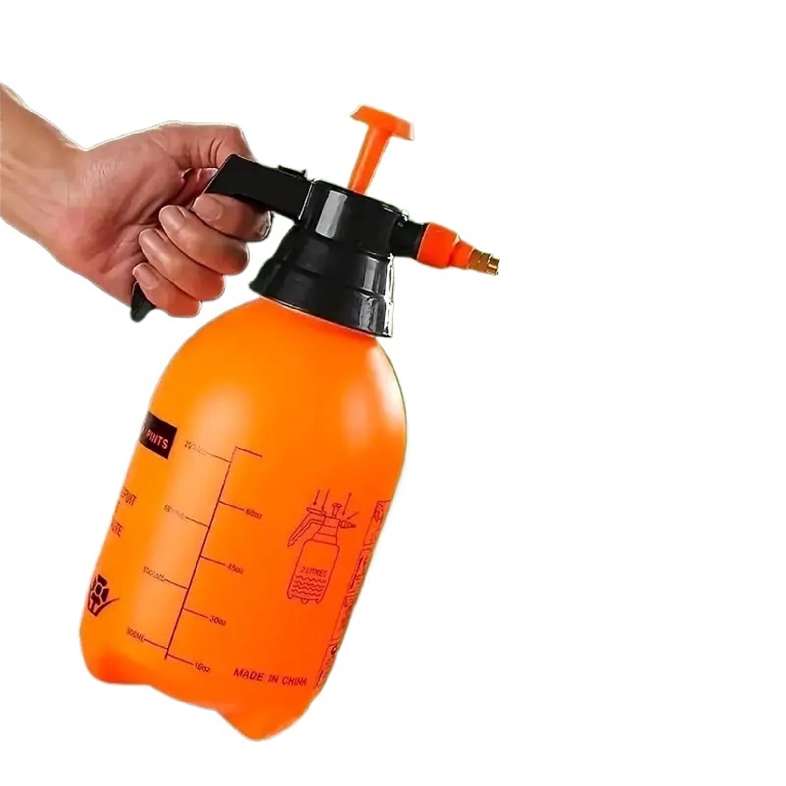 DSFIHJO Hand Press Water Sprayer - 2L Garden Watering Can With Adjustable Head For Plants And Potted Flowers Air Compressed Pump(2L Orange)