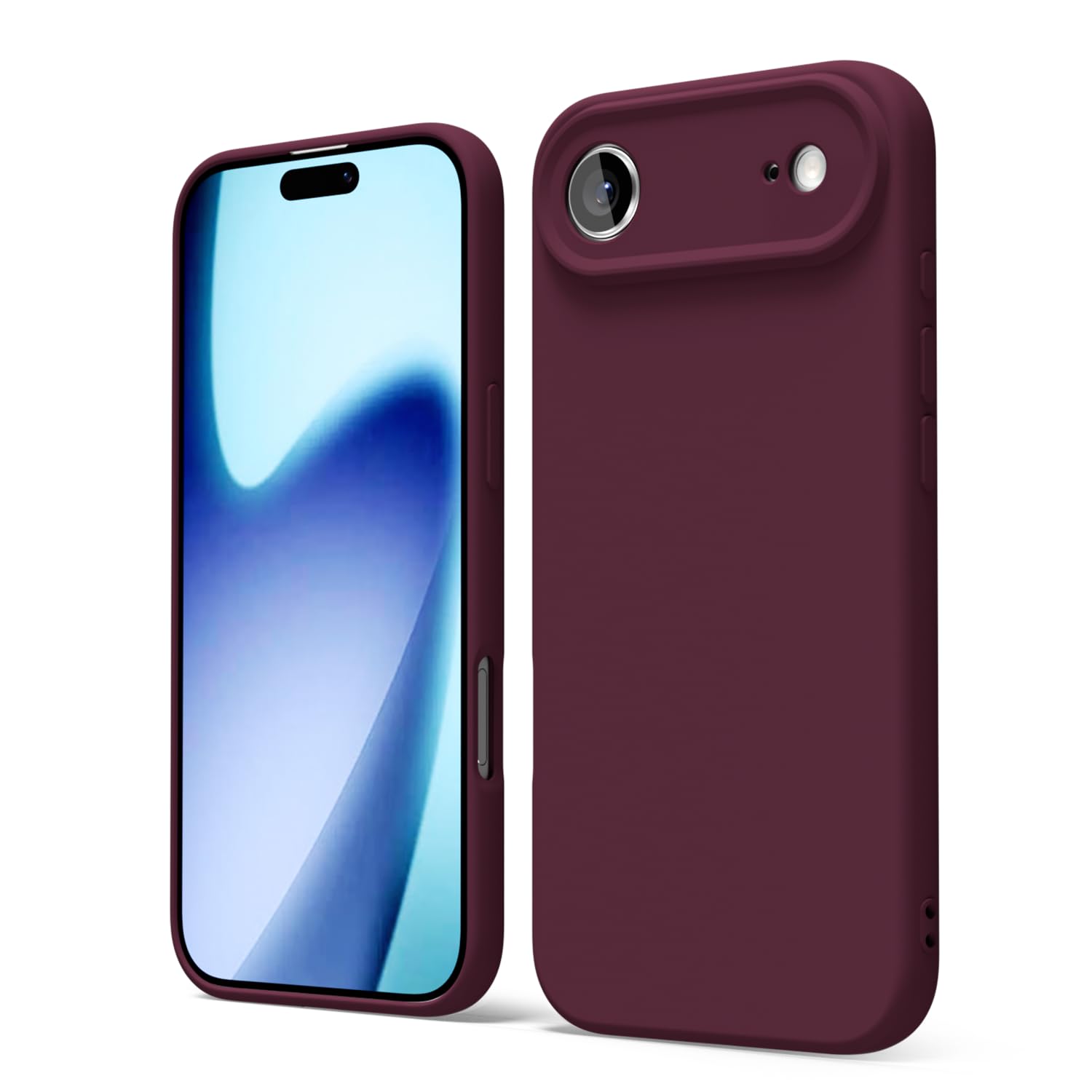 oakxco for iPhone 16 Pro Max Case Liquid Silicone, Soft Rubber Gel Elegant Aesthetic Basic Simple Cover, Cute Thin Slim TPU Matte Solid Color Plain Smooth Case for Women Girl, Light Pink — view 1696