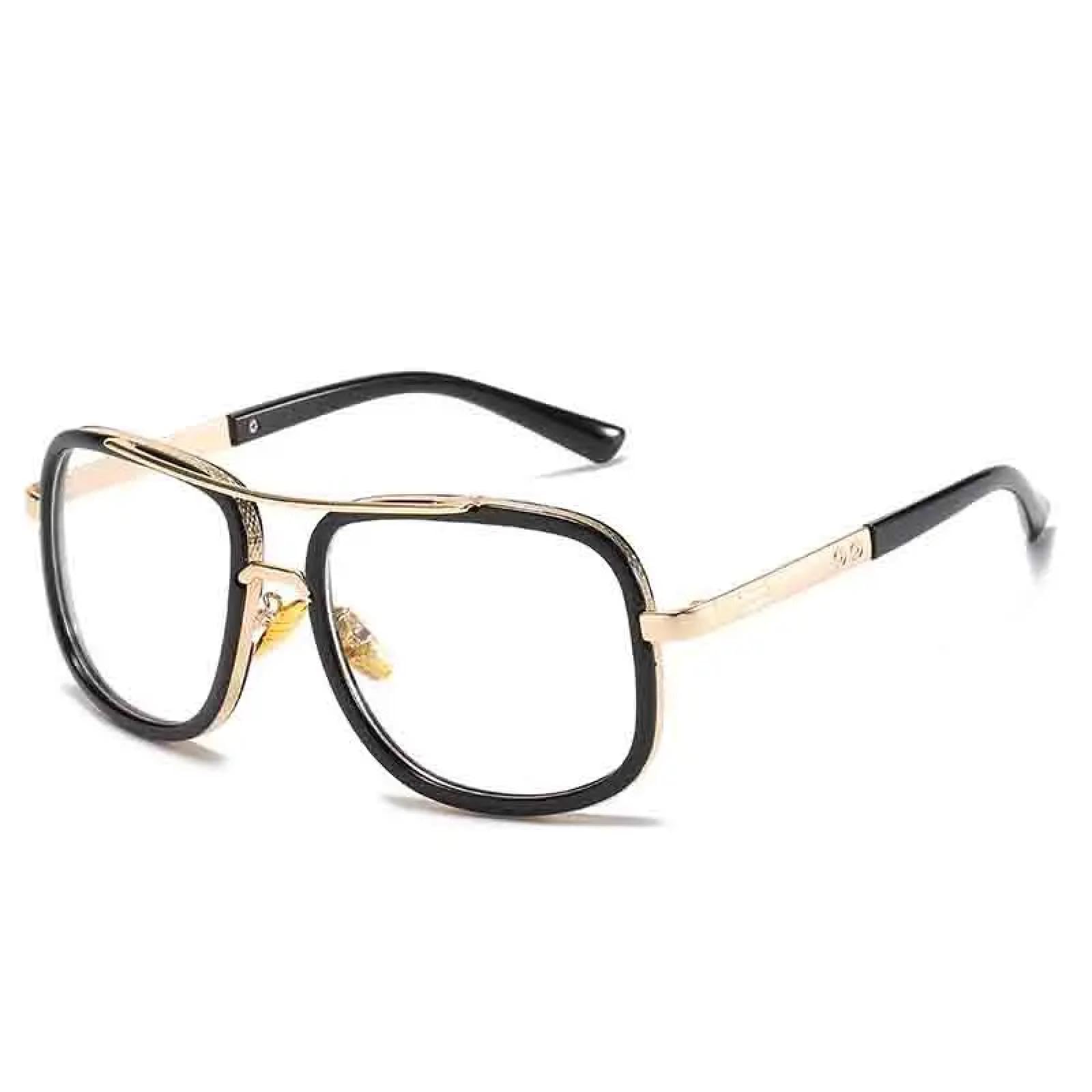 Lunettes de soleil rétro de qualité supérieure avec monture fine en métal - 8