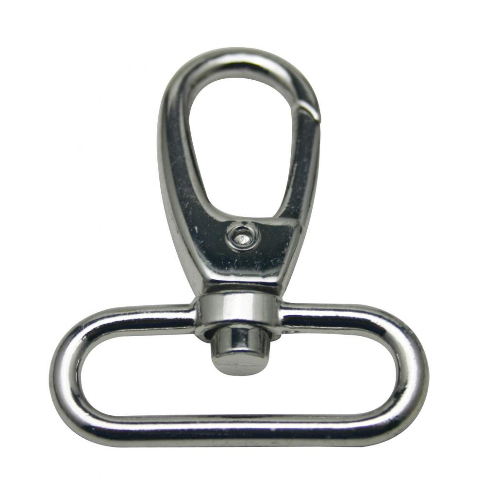 Generic Metal Silvery Lobster Clasps 1.5 Inches Inside Diameter Oval Swivel Trigger Clips Hooks for Purse Bag Straps Pack of 6