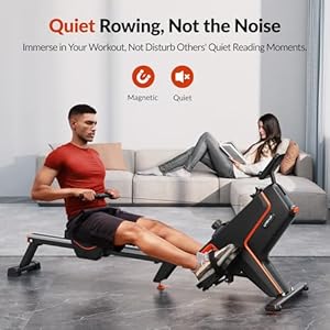 Magnetic Rowing Machines for Home (R05), Water Rowing (R10), 16 Levels of Quiet Resistance Foldable Compact Rowing Machine 350 LB Weight Capacity with Bluetooth, App Supported, Tablet Holder Magnetic Rowing Machines for Home R05 Water Rowing R10 16 Levels of Quiet Resistance Foldable Compact Rowing Machine 350 LB Weight Capacity with Bluetooth App Supported Tablet Holder