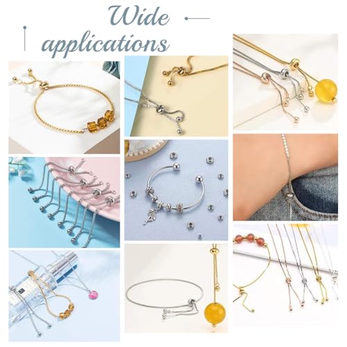 Perles d'arrêt en argent 925 au quotidien pour ajuster vos bracelets - 7