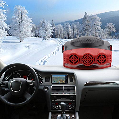 WonVon 12V 150W Car Heater, Vehicle Heater Fast Heating Cooling Fan Hot Warm Heater Windscreen Demister Defroster 2 in 1 Portable Auto Car Van Heater