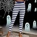 Striped Leggings Women's Halloween Yoga Pants High Waisted Tummy Control Activewear Workout Leggings 2026 Fall Fashion Navy