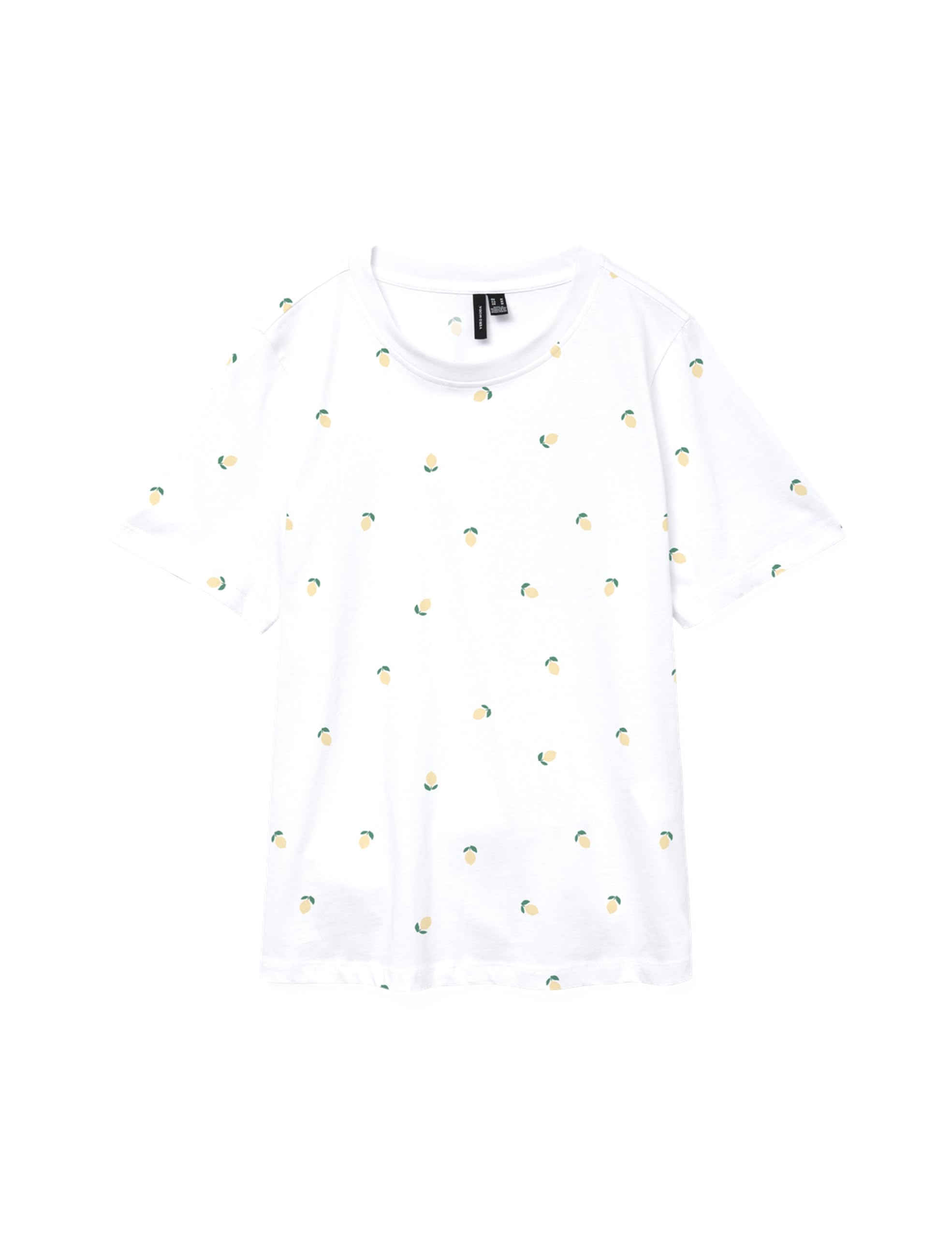 Vmpaulina AOP SS T-Shirt Ga JRS Noos, Bright White, S